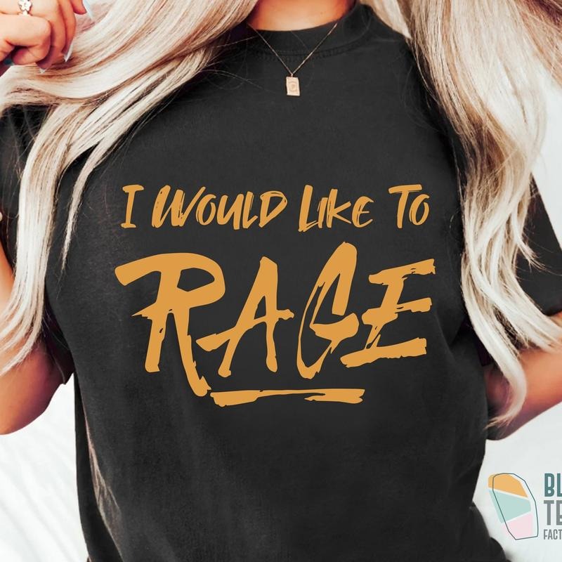 I Would Like To Rage Dnd Shirt, Barbarian D&D Dungeons And Dragons Class T Shirt, Funny Dnd Gift For Him Or Her Tee,...