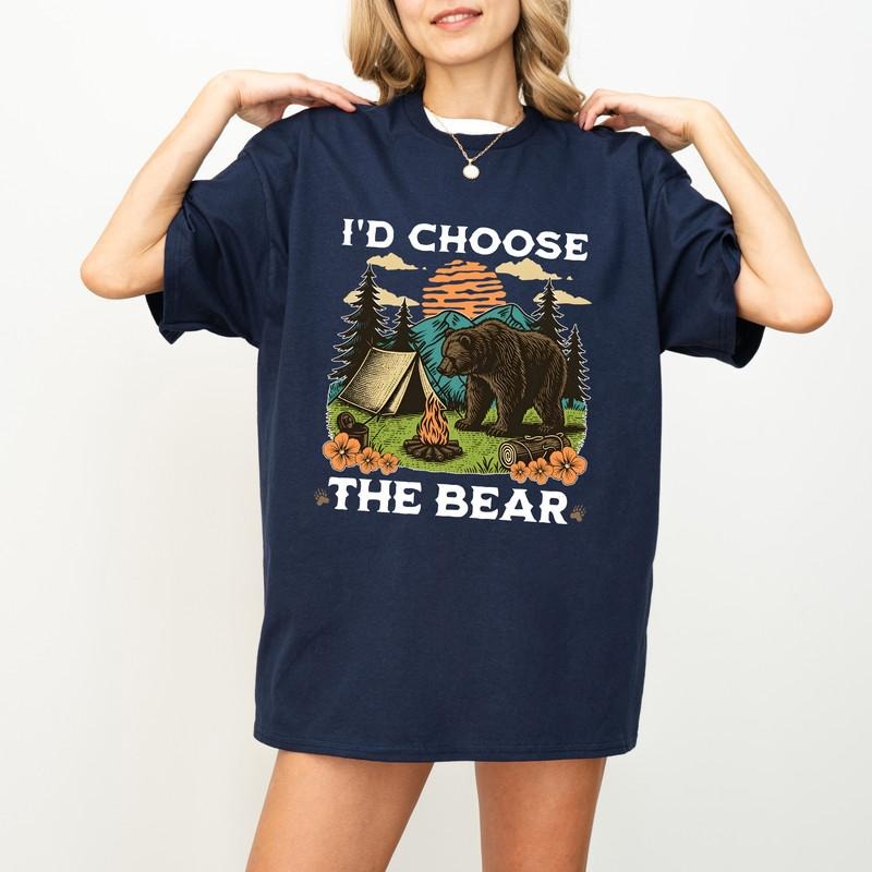 I'd Choose The Bear Shirt, Womens Rights T-shirt, Bear Vs Man Shirt, Female Empowerment, Trendy  Shirt, Man or Bear ...