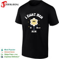 I fight men cute flower girl holding knife shirt