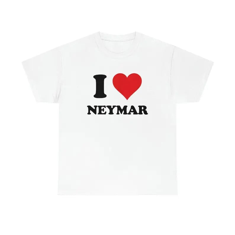 I love Neymar shirt, Unisex, Gift, Graphic T Shirt, Gift For Him, Gift For Her, Gift For Football Lover, I heart shirt...
