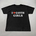 I love goth girls shirt, Unisex cotton shirts, Gothic shirt, Gifts for goth girls, cute shirts, trendy shirts, Funny...