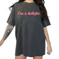 I'm A Delight Shirt, Delightful Tee, Inspirational T-shirt for Women, Motivational Saying Graphic Printed Women's Tops,...
