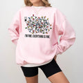 I'm Fine Everything Is Fine Sweatshirt, Tangled Lights Christmas Crewneck Sweatshirt, Funny Christmas Lights Tee Shirt,...