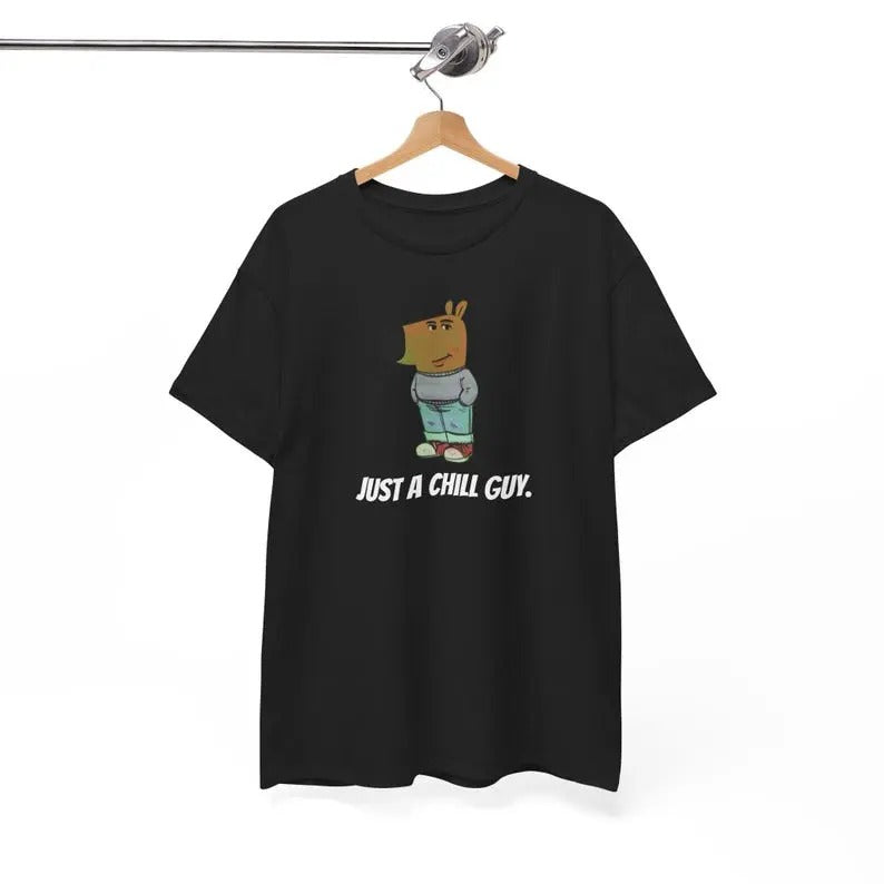I'm Just A Chill Guy Shirt, TikTok Meme Shirt, Viral Dog Cartoon Shirt, Chill Guy Meme Gift, Boyfriend Gift Shirt, Funny...