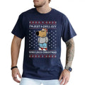 I'm Just a Chill Guy Who Likes Christmas Ugly Tee, Funny Men's Dog Meme Tshirt, Chill Guy Shirt for Boyfriend, Christmas...