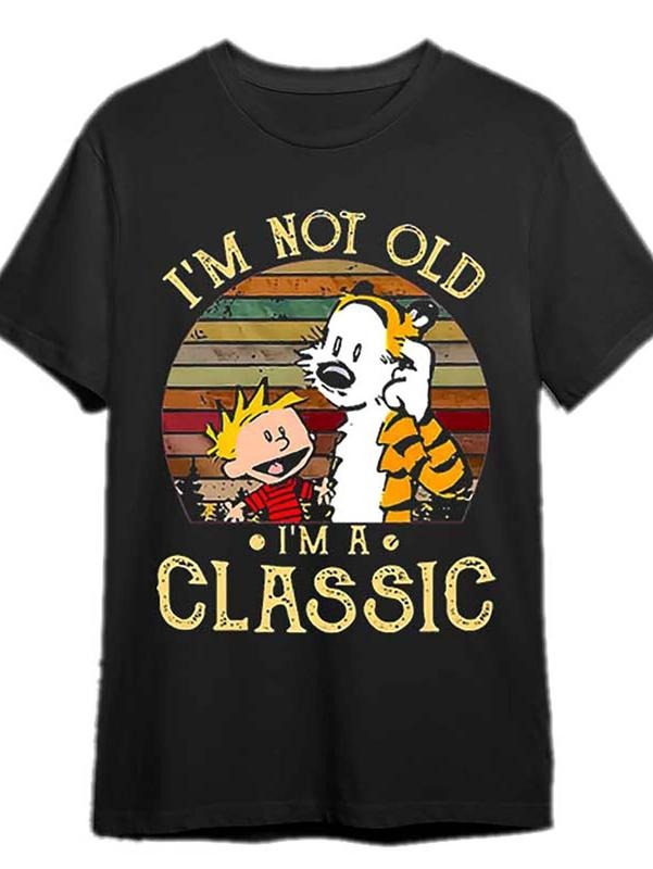I'm Not an Old Man I'm a Classic T-Shirt Humor Men'S Short Sleeve Graphic T-Shirt Collection, 100% Cotton, Gift For Men...