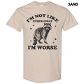 I'm Worse Racoon Gildan Short Sleeve T-Shirt 'NLB' Hoodie, Sweatshirt | RetroVerseTees.com