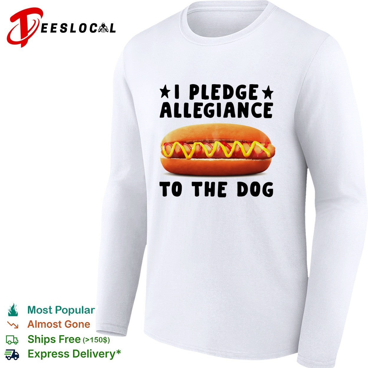 I pledge allegiance to the dog hot dog shirt