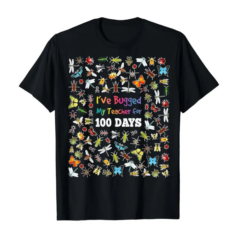 I've Bugged My Teacher for 100 Days of School Shirt Kids Hoodie, Sweatshirt | RetroVerseTees.com
