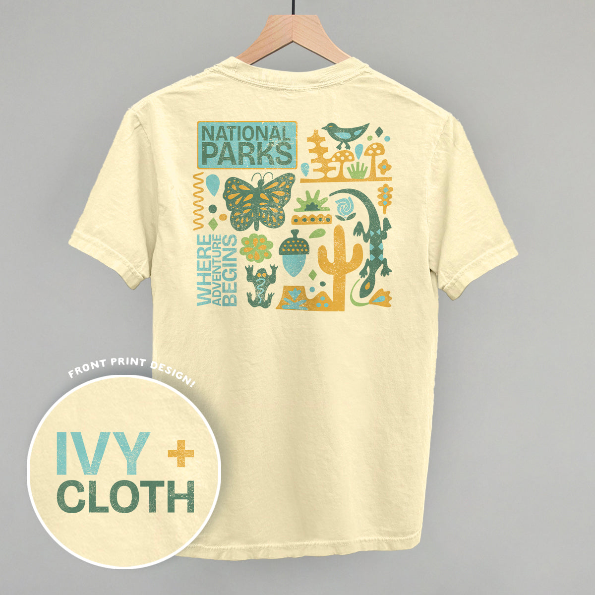 National Parks Doodles (Back Print) T-Shirts, Hoodie, Sweatshirt | RetroVerseTees.com (Image 1)