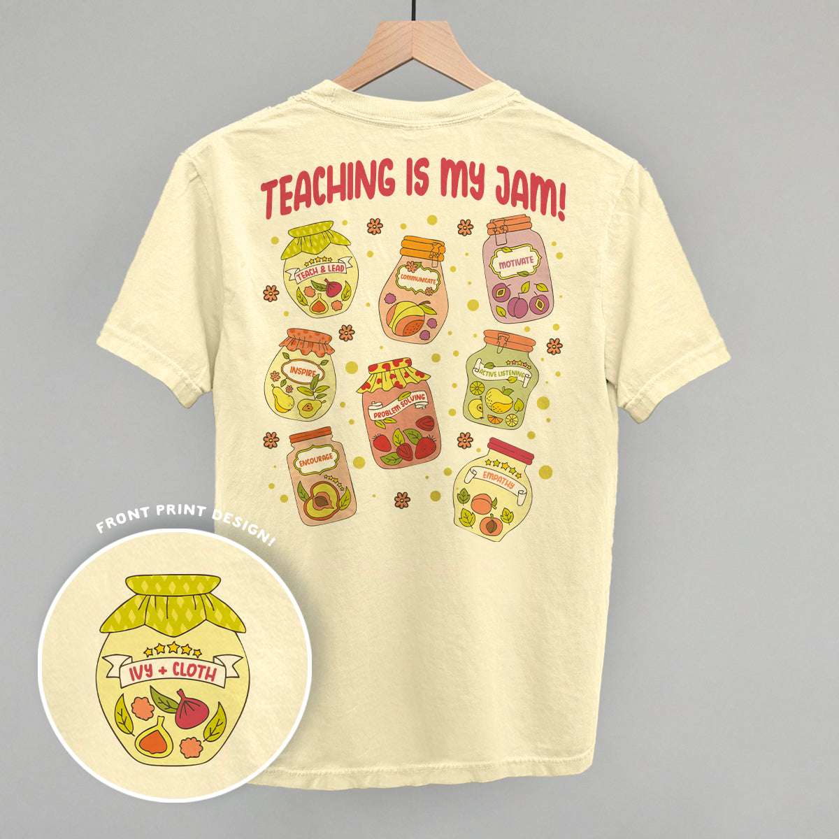 Teaching Is My Jam (Back Print) T-Shirts, Hoodie, Sweatshirt | RetroVerseTees.com (Image 2)