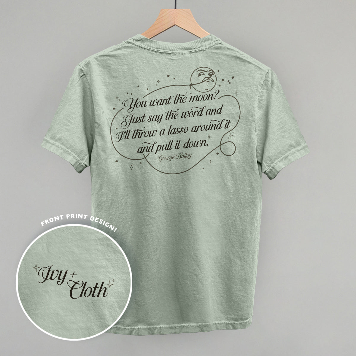 Lasso The Moon (Back Print) T-Shirts, Hoodie, Sweatshirt | RetroVerseTees.com (Image 2)