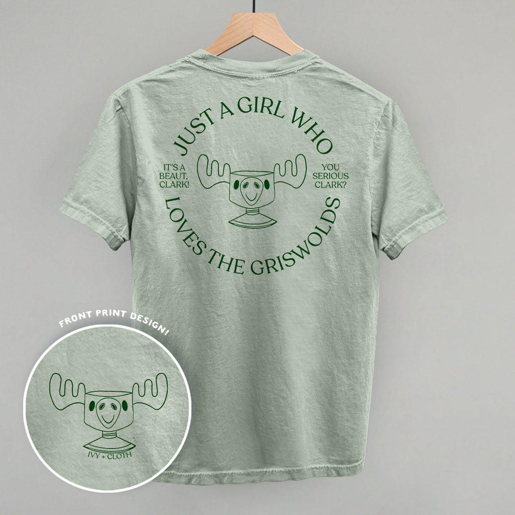 Just A Girl Who Loves The Griswolds (Back Print) T-Shirts, Hoodie, Sweatshirt | RetroVerseTees.com (Image 2)