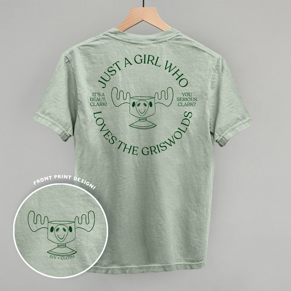 Just A Girl Who Loves The Griswolds (Back Print) T-Shirts, Hoodie, Sweatshirt | RetroVerseTees.com (Image 2)