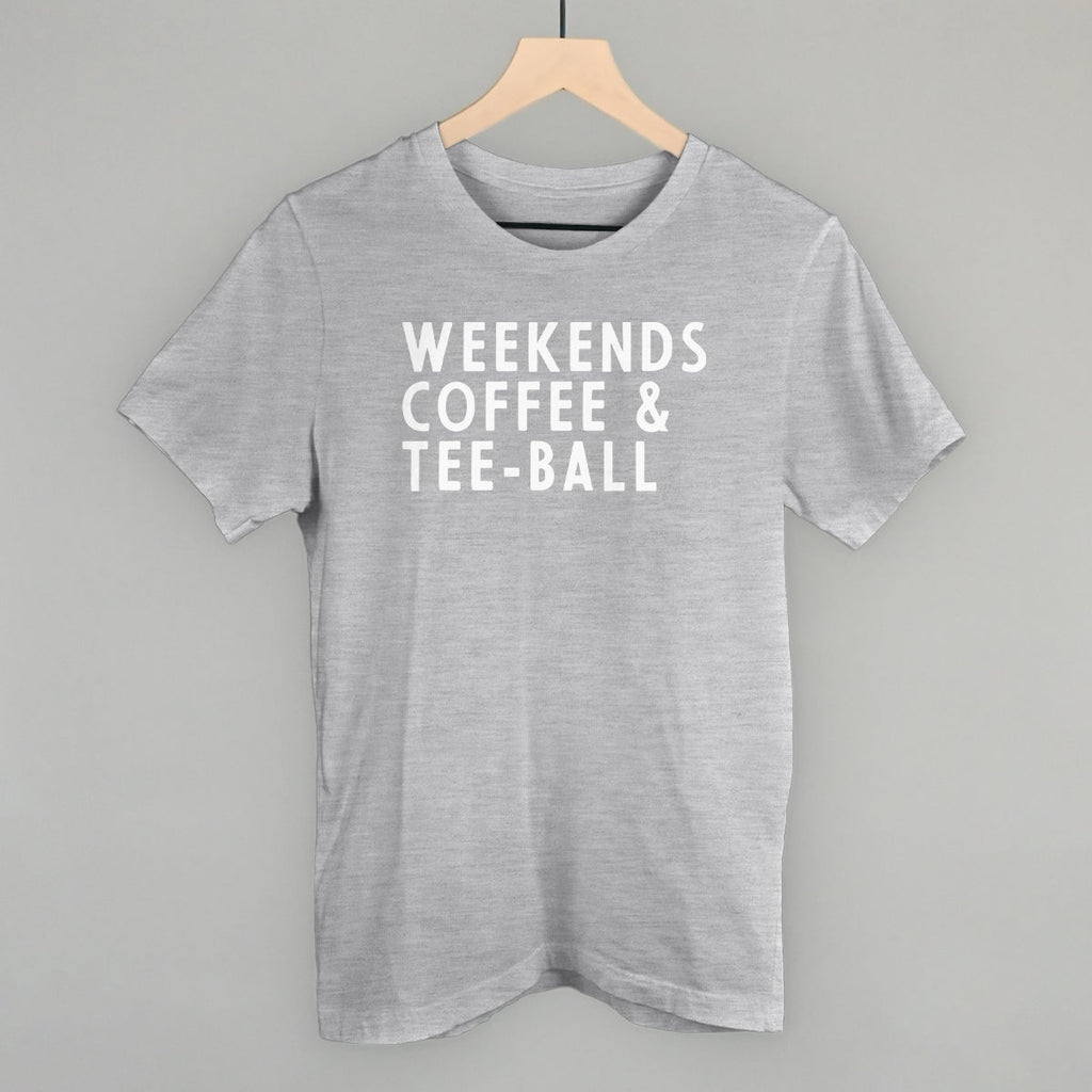 Weekends Coffee & Tee-Ball Hoodie, Sweatshirt | RetroVerseTees.com (Image 1)