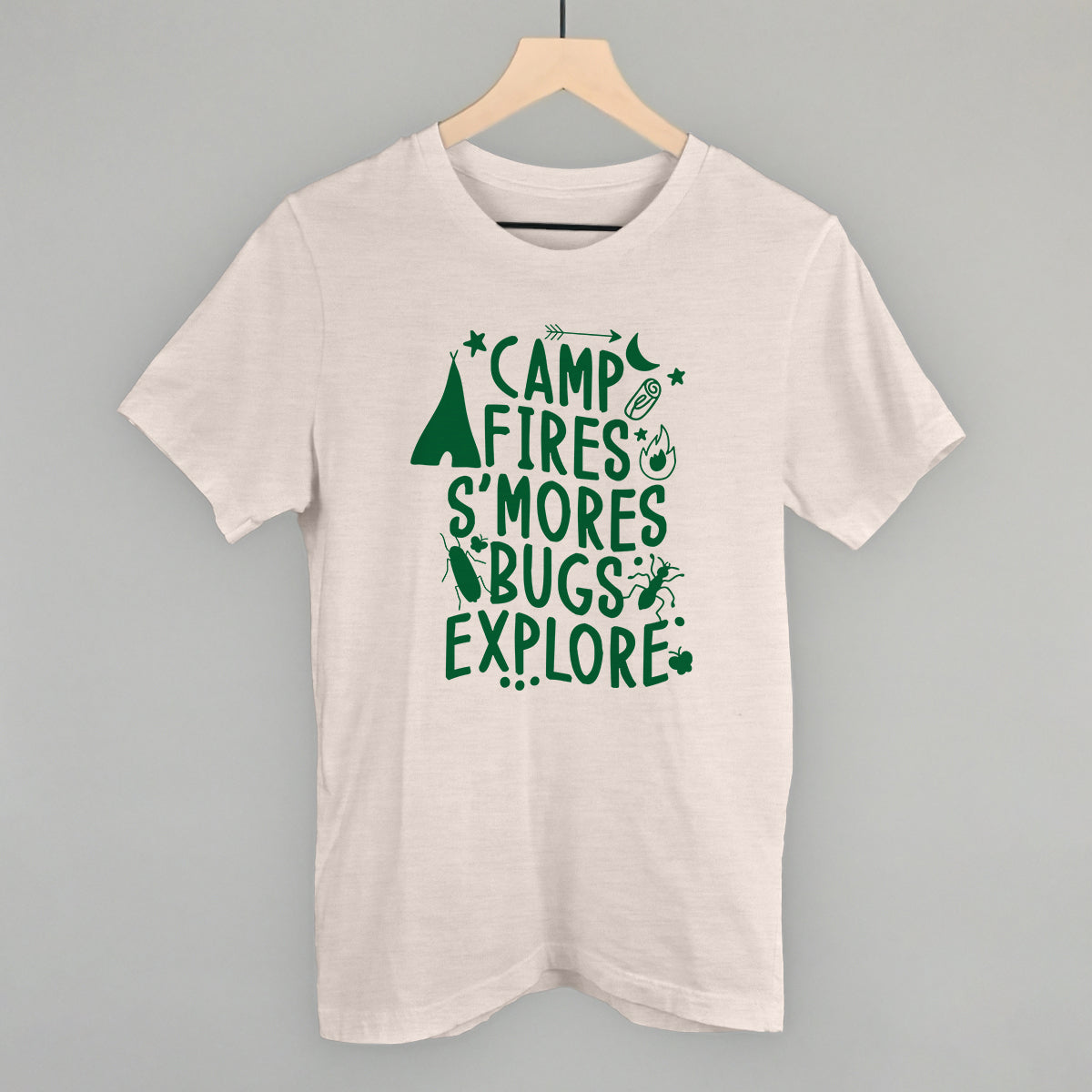 Campfires, S'mores, Bugs, Explore T-Shirts, Hoodie, Sweatshirt | RetroVerseTees.com (Image 1)