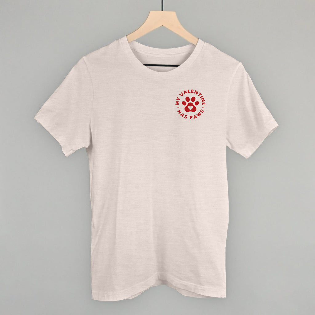 My Valentine Has Paws (Left Chest) T-Shirts, Hoodie, Sweatshirt | RetroVerseTees.com (Image 2)