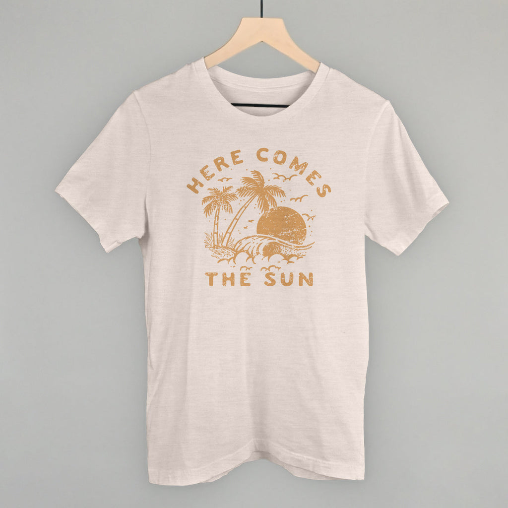 Here Comes The Sun Distressed T-Shirts, Hoodie, Sweatshirt | RetroVerseTees.com (Image 1)