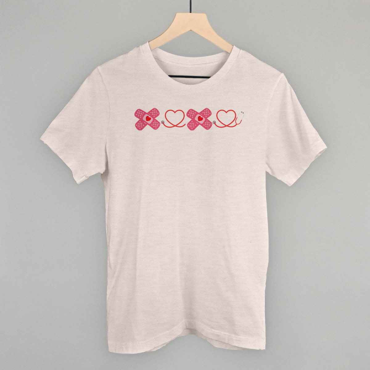 XOXO (Stethoscope + Bandages) T-Shirts, Hoodie, Sweatshirt | RetroVerseTees.com (Image 1)