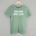 Yoga Now Wine Later T-Shirts, Hoodie, Sweatshirt | RetroVerseTees.com (Image 1)