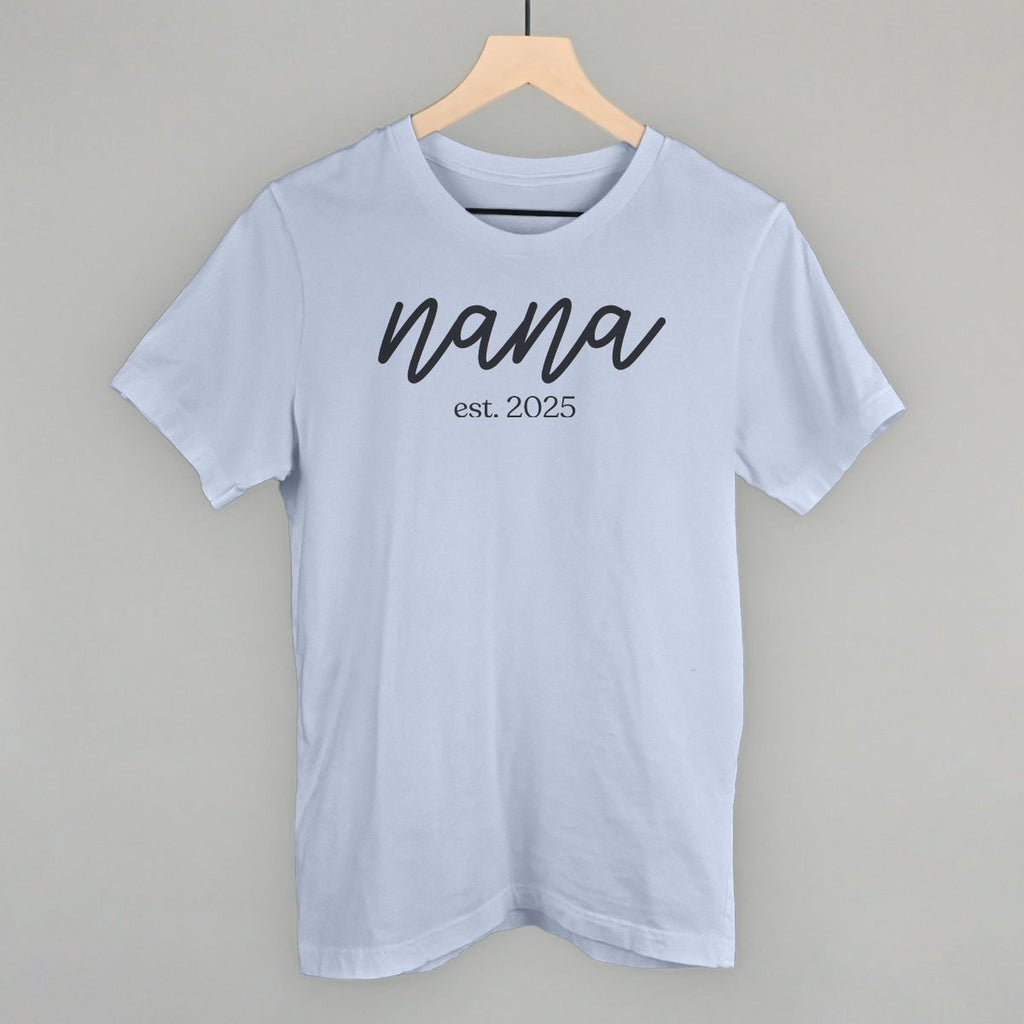 Nana Est. 2025 Script T-Shirts, Hoodie, Sweatshirt | RetroVerseTees.com (Image 2)