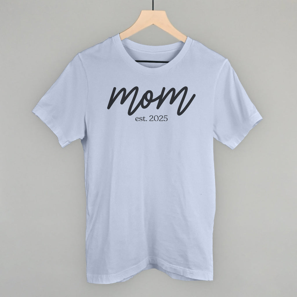 Mom Est. 2025 Script T-Shirts, Hoodie, Sweatshirt | RetroVerseTees.com (Image 2)