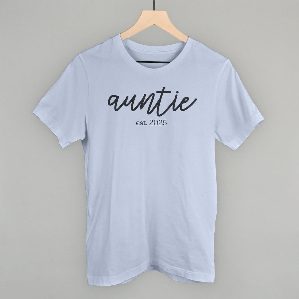 Auntie Est. 2025 Script T-Shirts, Hoodie, Sweatshirt | RetroVerseTees.com (Image 2)