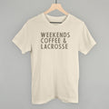 Weekends Coffee & Lacrosse T-Shirts, Hoodie, Sweatshirt | RetroVerseTees.com (Image 1)