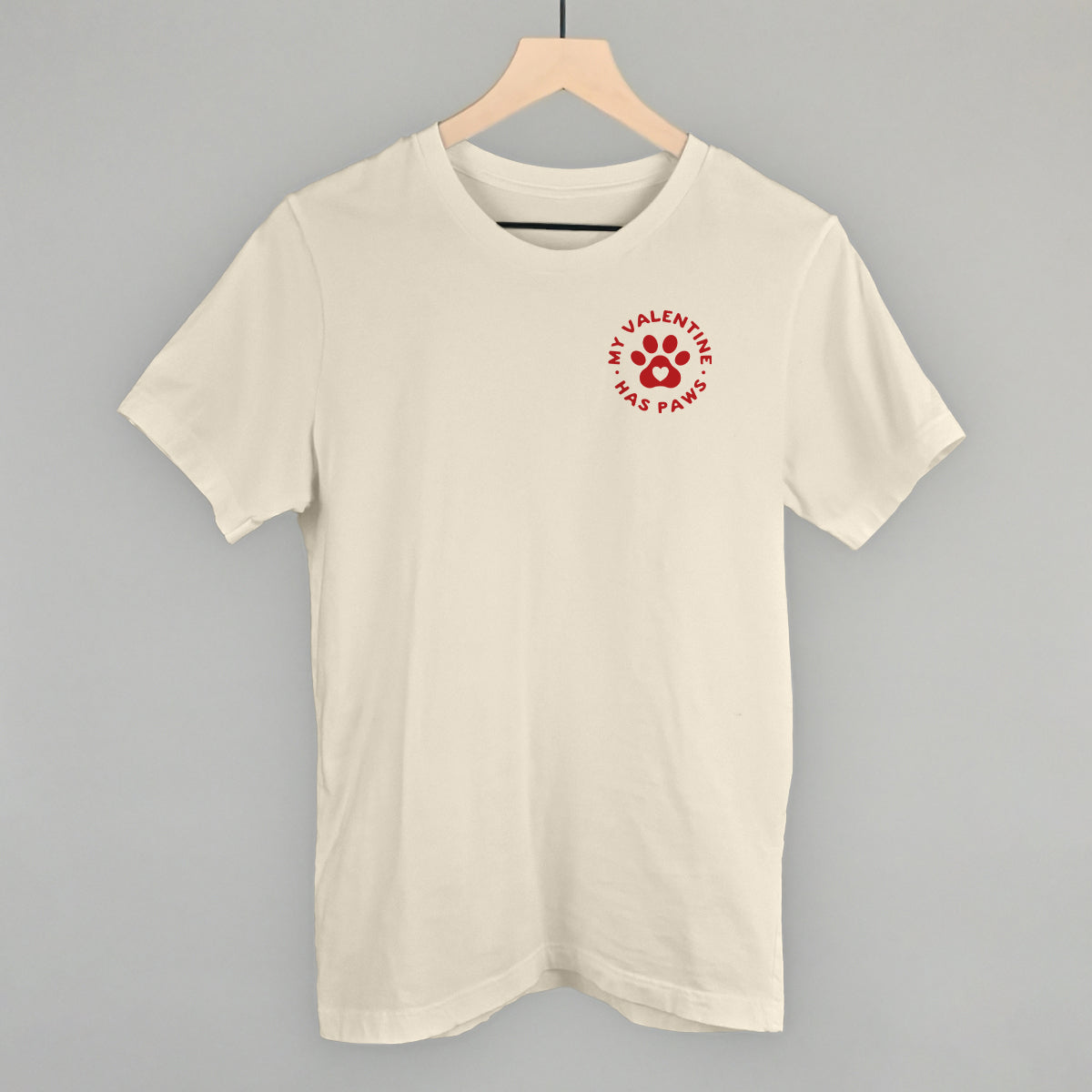 My Valentine Has Paws (Left Chest) T-Shirts, Hoodie, Sweatshirt | RetroVerseTees.com (Image 3)
