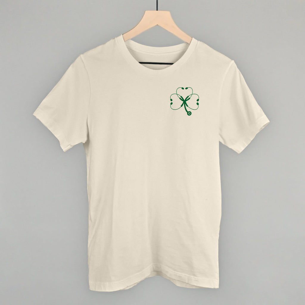 Stethoscope Clover (Left Chest) T-Shirts, Hoodie, Sweatshirt | RetroVerseTees.com (Image 1)