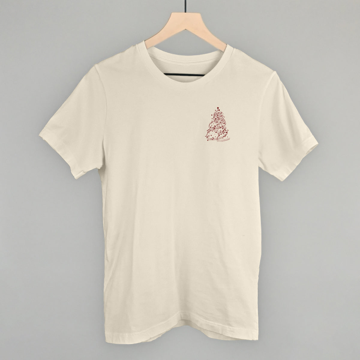 Music Note Christmas Tree (Left Chest) T-Shirts, Hoodie, Sweatshirt | RetroVerseTees.com (Image 2)