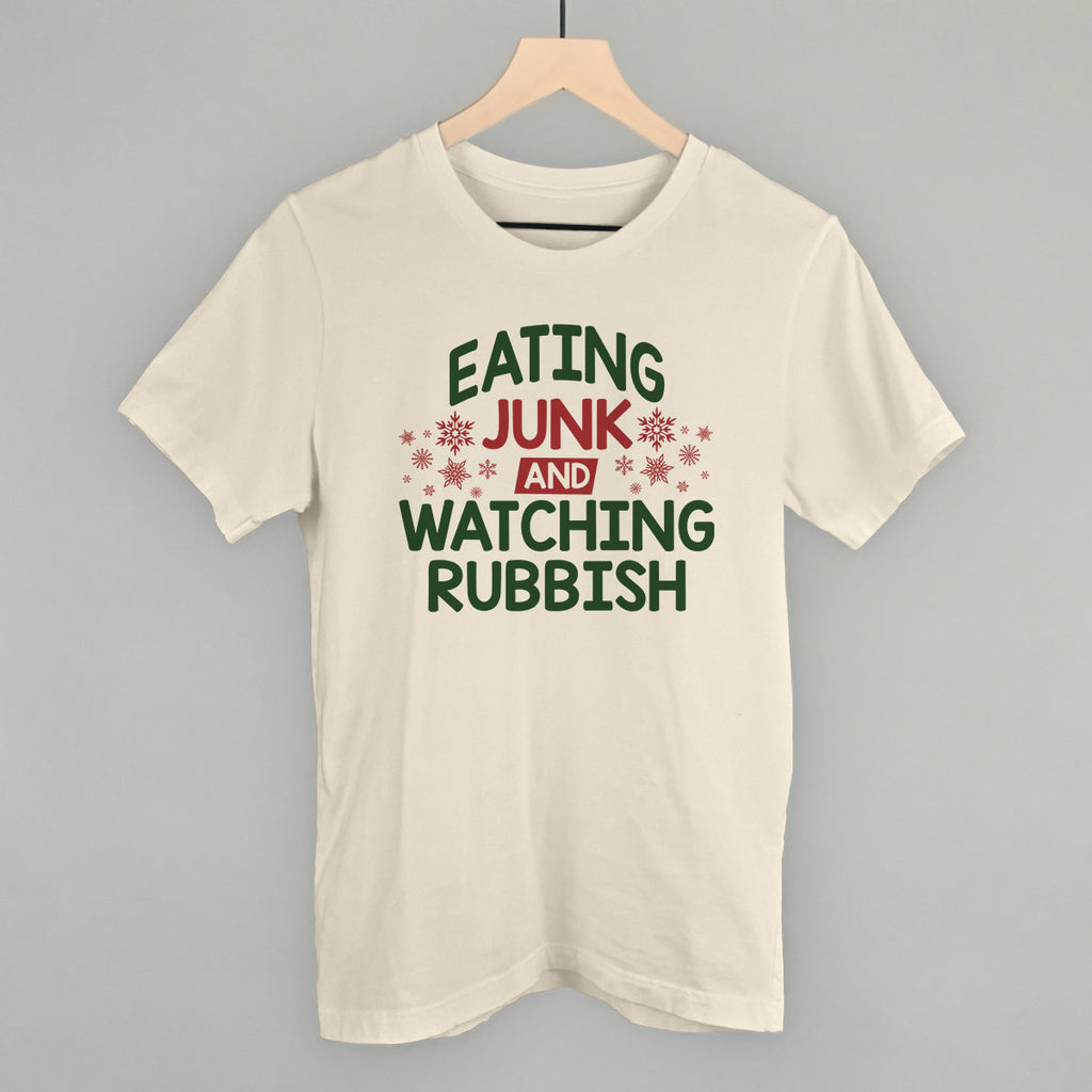 Eating Junk And Watching Rubbish T-Shirts, Hoodie, Sweatshirt | RetroVerseTees.com (Image 2)