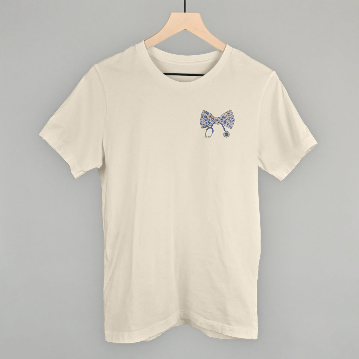 Stethoscope Floral Bow (Left Chest) T-Shirts, Hoodie, Sweatshirt | RetroVerseTees.com (Image 2)