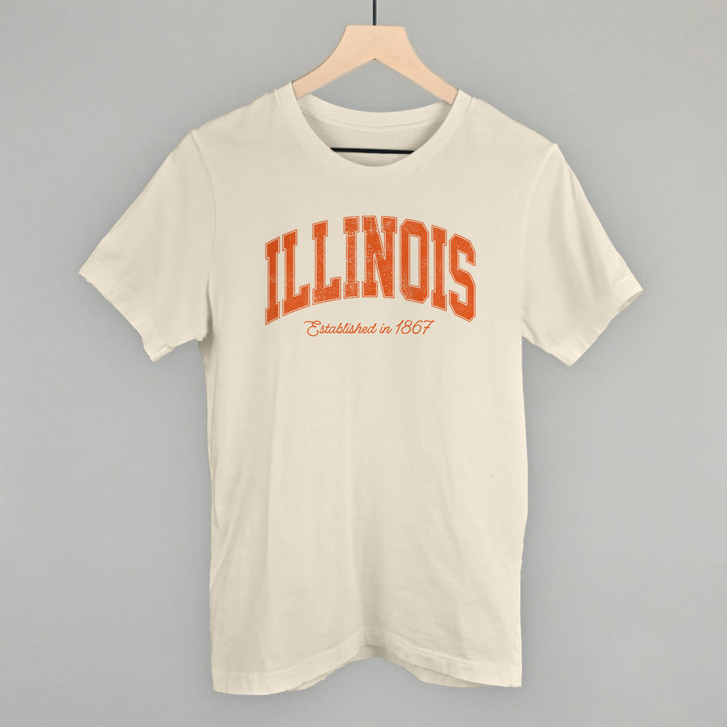 Illinois Varsity Arch T-Shirts, Hoodie, Sweatshirt | RetroVerseTees.com (Image 2)