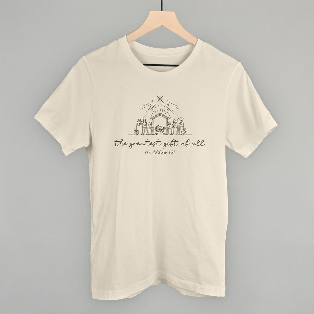 The Greatest Gift Of All Matthew 1:21 T-Shirts, Hoodie, Sweatshirt | RetroVerseTees.com (Image 3)
