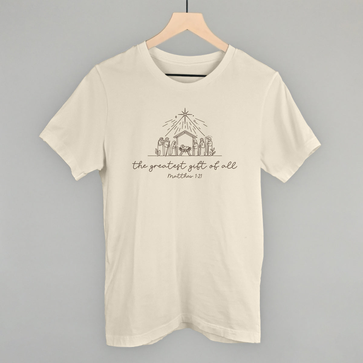 The Greatest Gift Of All Matthew 1:21 T-Shirts, Hoodie, Sweatshirt | RetroVerseTees.com (Image 3)