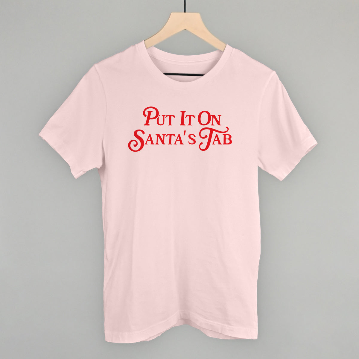 Put It On Santa's Tab (Red) T-Shirts, Hoodie, Sweatshirt | RetroVerseTees.com (Image 1)