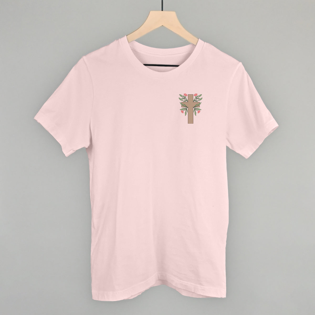 Floral Cross (Left Chest) T-Shirts, Hoodie, Sweatshirt | RetroVerseTees.com (Image 3)