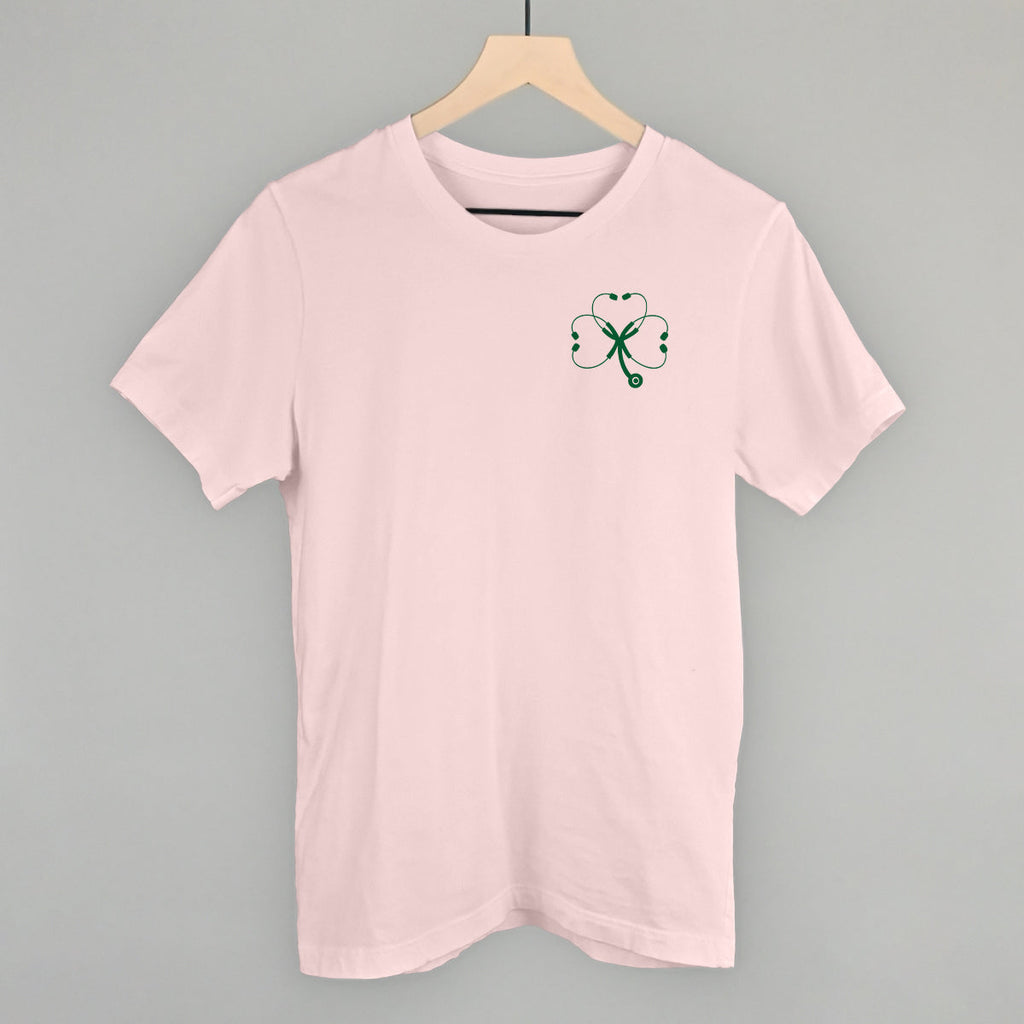 Stethoscope Clover (Left Chest) T-Shirts, Hoodie, Sweatshirt | RetroVerseTees.com (Image 2)