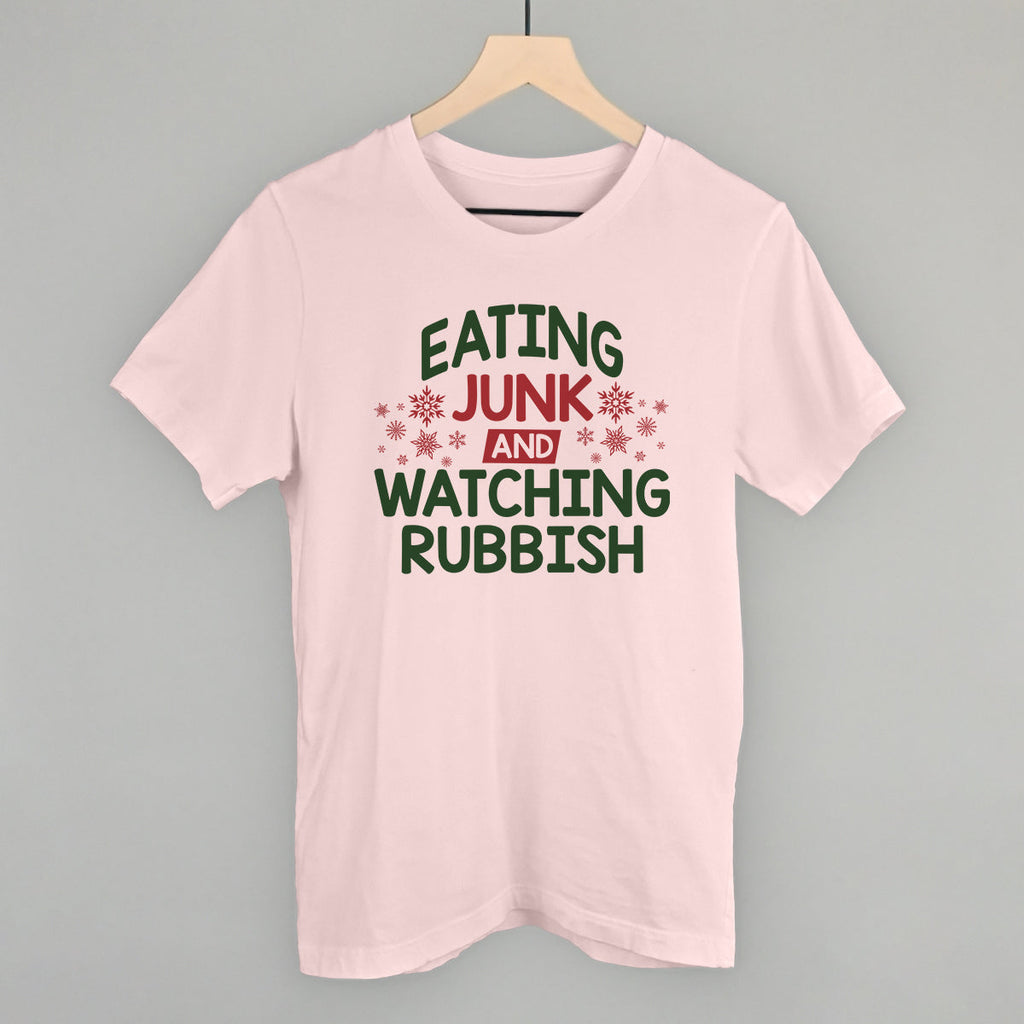 Eating Junk And Watching Rubbish T-Shirts, Hoodie, Sweatshirt | RetroVerseTees.com (Image 3)