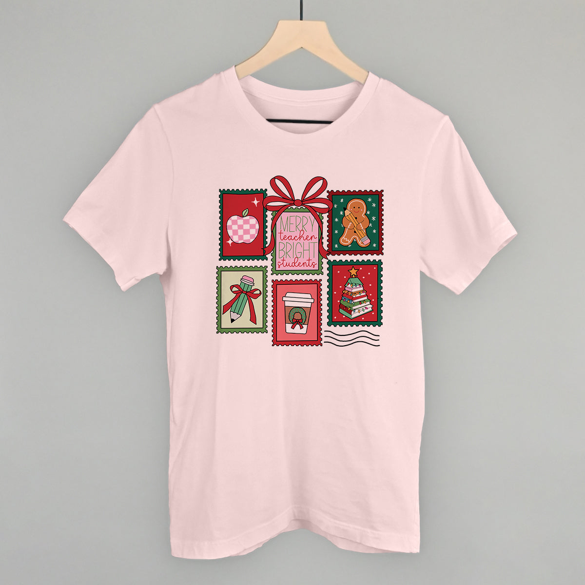 Christmas Teacher Stamps T-Shirts, Hoodie, Sweatshirt | RetroVerseTees.com (Image 1)