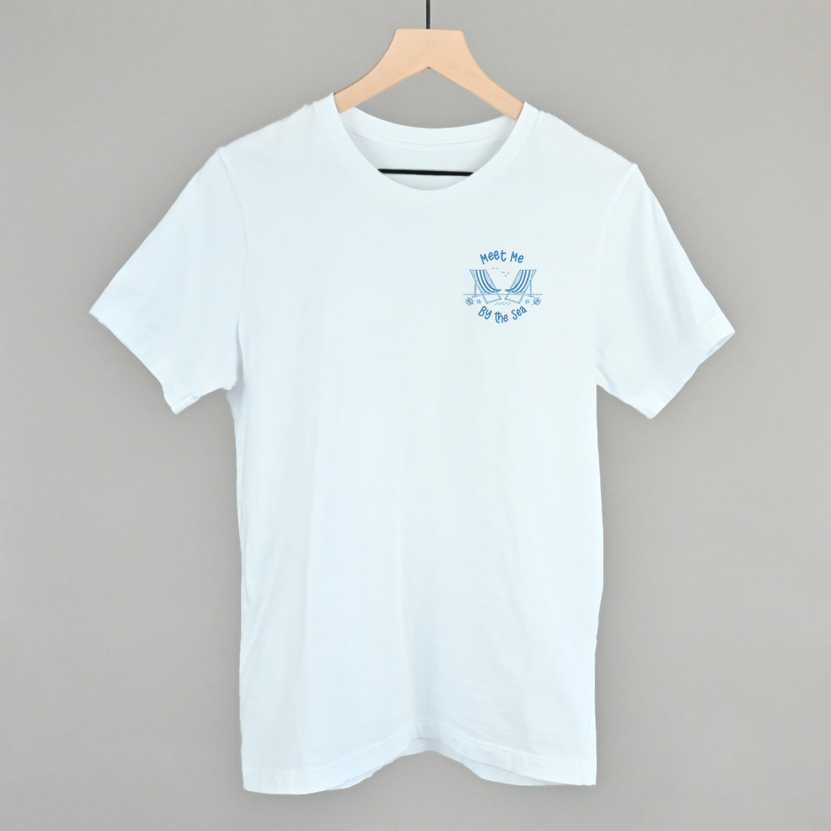 Meet Me By The Sea Beach Chairs (Left Chest) T-Shirts, Hoodie, Sweatshirt | RetroVerseTees.com (Image 3)