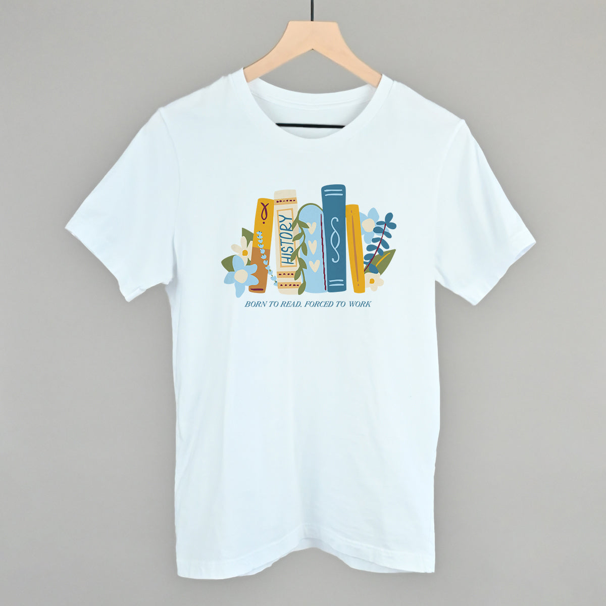 Born To Read, Forced To Work Doodle T-Shirts, Hoodie, Sweatshirt | RetroVerseTees.com (Image 2)