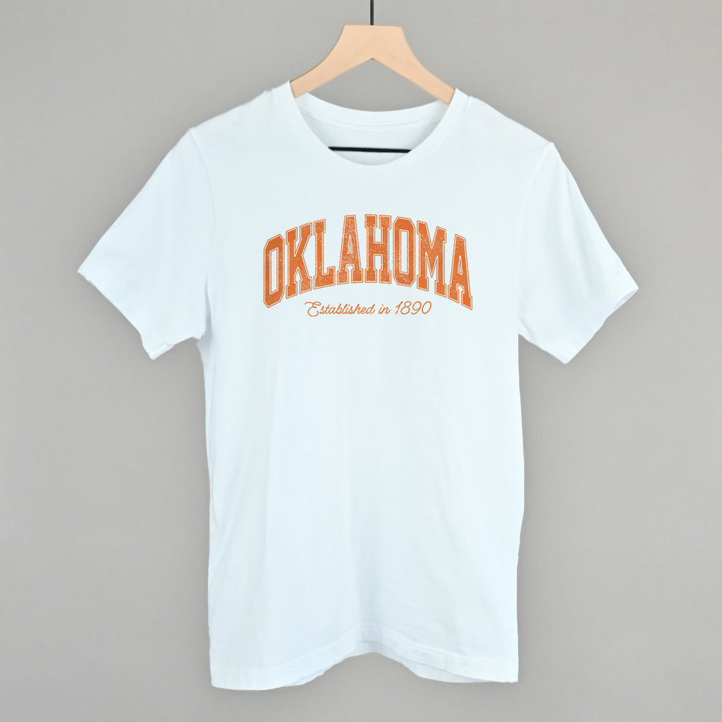 Oklahoma Varsity Arch (Orange) T-Shirts, Hoodie, Sweatshirt | RetroVerseTees.com (Image 2)