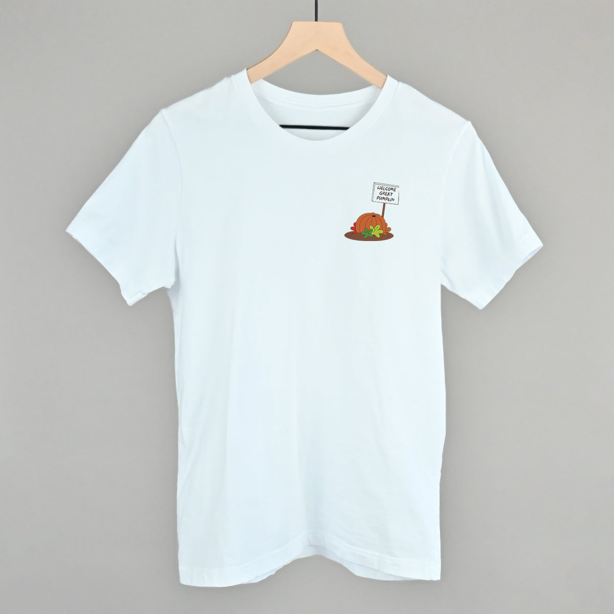 Welcome Great Pumpkin (Left Chest) T-Shirts, Hoodie, Sweatshirt | RetroVerseTees.com (Image 3)