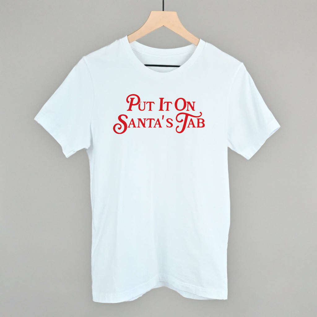 Put It On Santa's Tab (Red) T-Shirts, Hoodie, Sweatshirt | RetroVerseTees.com (Image 2)