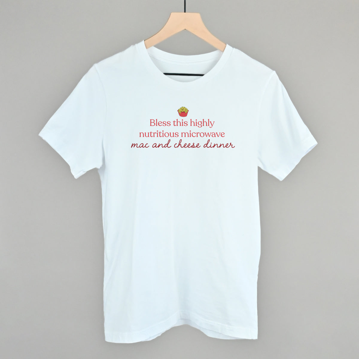 Bless This Highly Nutritious Microwave Mac & Cheese T-Shirts, Hoodie, Sweatshirt | RetroVerseTees.com (Image 1)