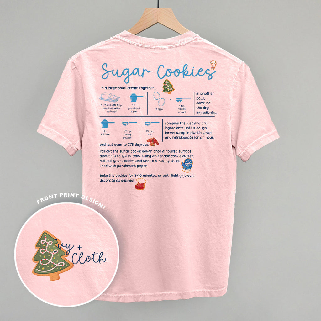 Sugar Cookie Recipe (Back Print) T-Shirts, Hoodie, Sweatshirt | RetroVerseTees.com (Image 2)