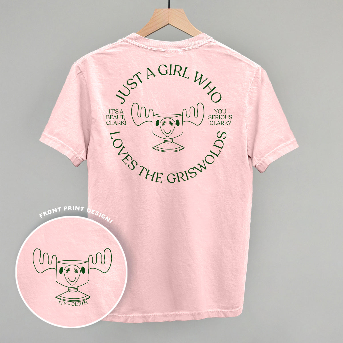 Just A Girl Who Loves The Griswolds (Back Print) T-Shirts, Hoodie, Sweatshirt | RetroVerseTees.com (Image 3)