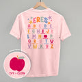 Eres (You Are) Alphabet Spanish (Back Print) T-Shirts, Hoodie, Sweatshirt | RetroVerseTees.com (Image 1)